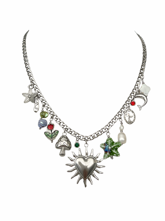 WILD SOUL MULTI CHARM NECKLACE